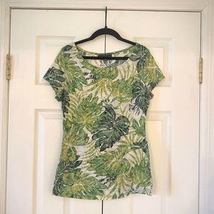 INC International Concepts Palm Print Shirt